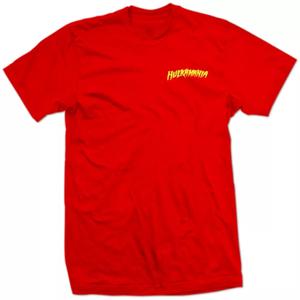 HULKAMANIA BUSINESS TEE CHEST POCKET LOGO TEXT R/Y HULK HOGAN TRUMPAMANIA SHIRT