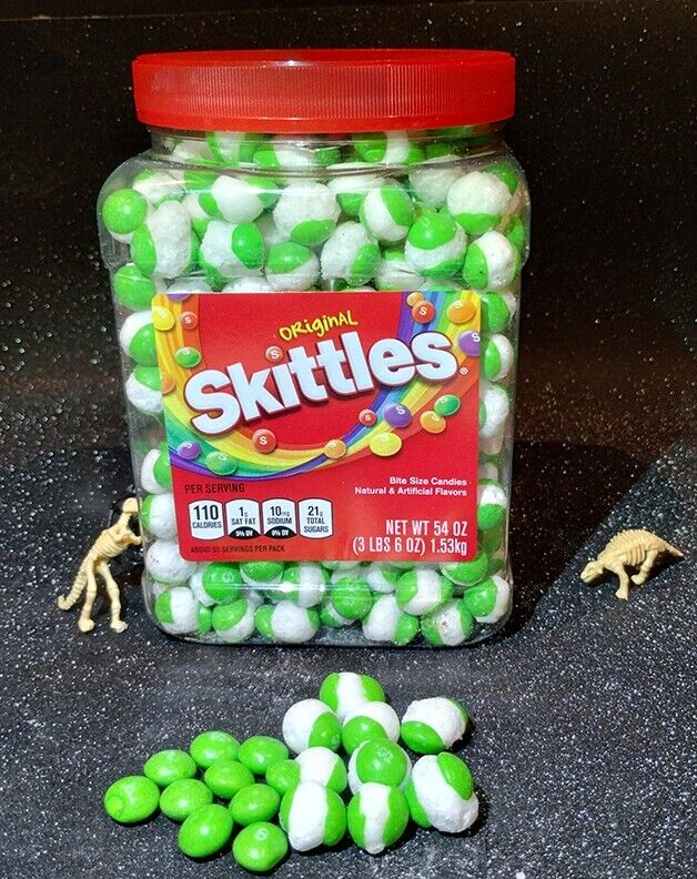 FREEZE DRIED ST PATRICK'S DAY FINEST SKITTLEZ 54 OZ IRISH GRN Original Candy Jar