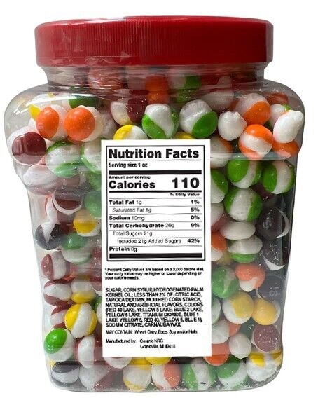 Freeze Dried PREMIUM BIG SKITTLEZ 54 Oz Original Candy Jar Ma & Pa shop Homemade