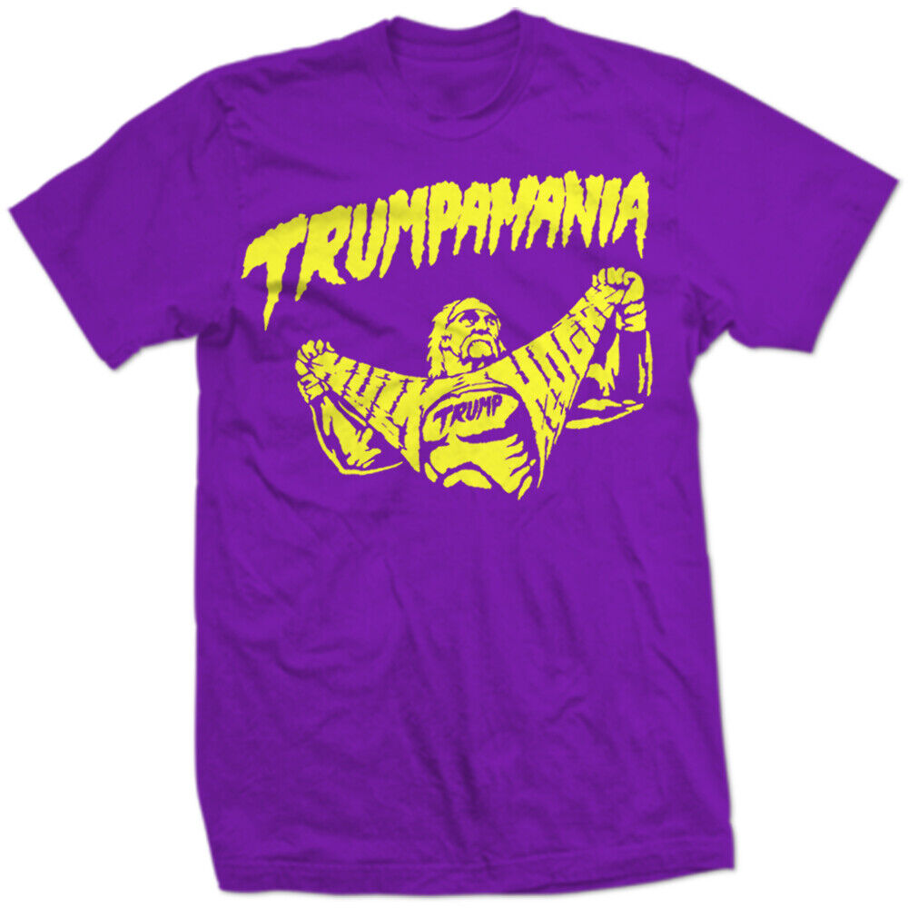 TRUMPAMANIA 1980s 90s RETRO Old THROWBACK HULK HOGAN HULKAMANIA Trump New SHIRT