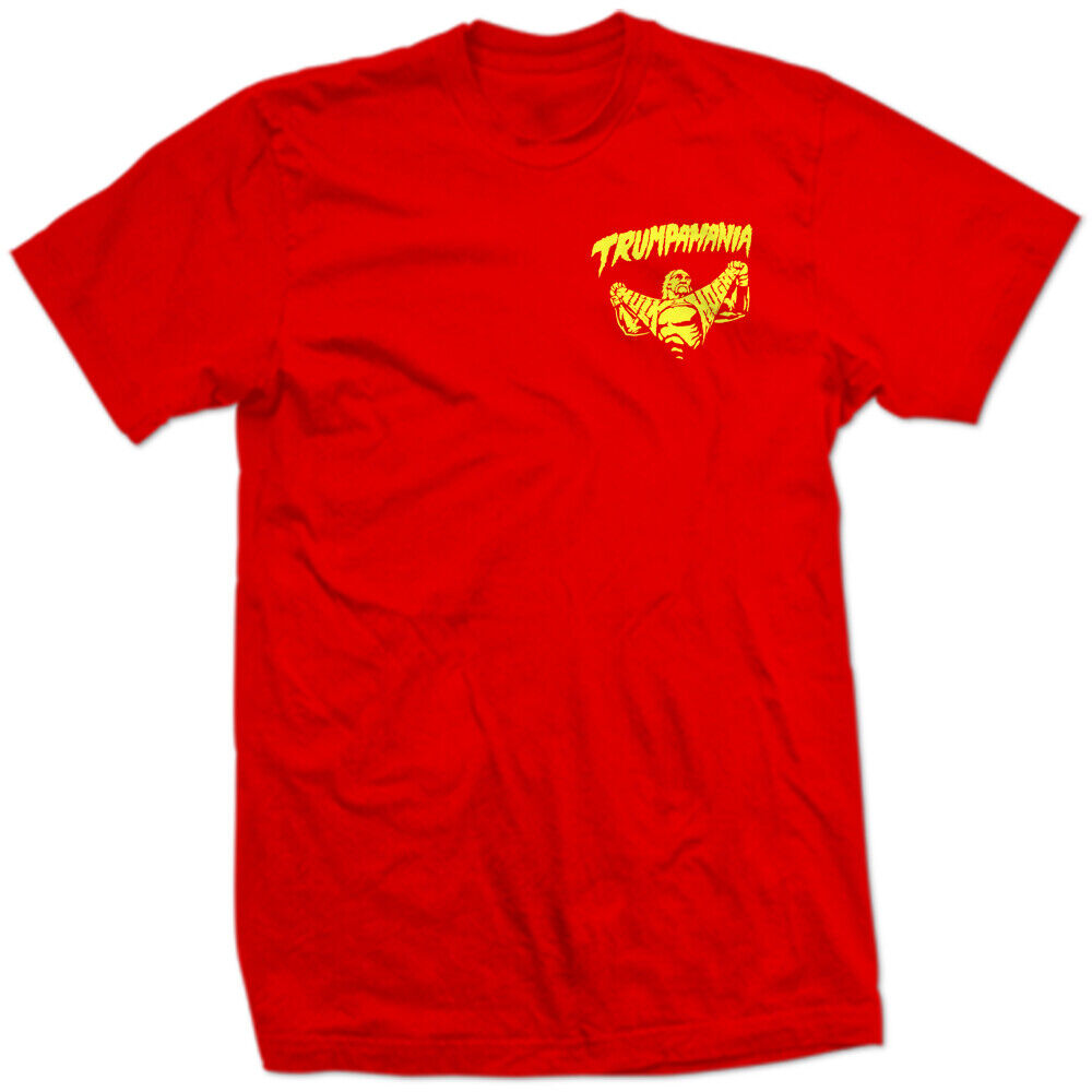 TRUMPAMANIA BUSINESS TEE Chest Pocket Logo RIP R/Y HULKAMANIA HULK TRUMP SHIRT