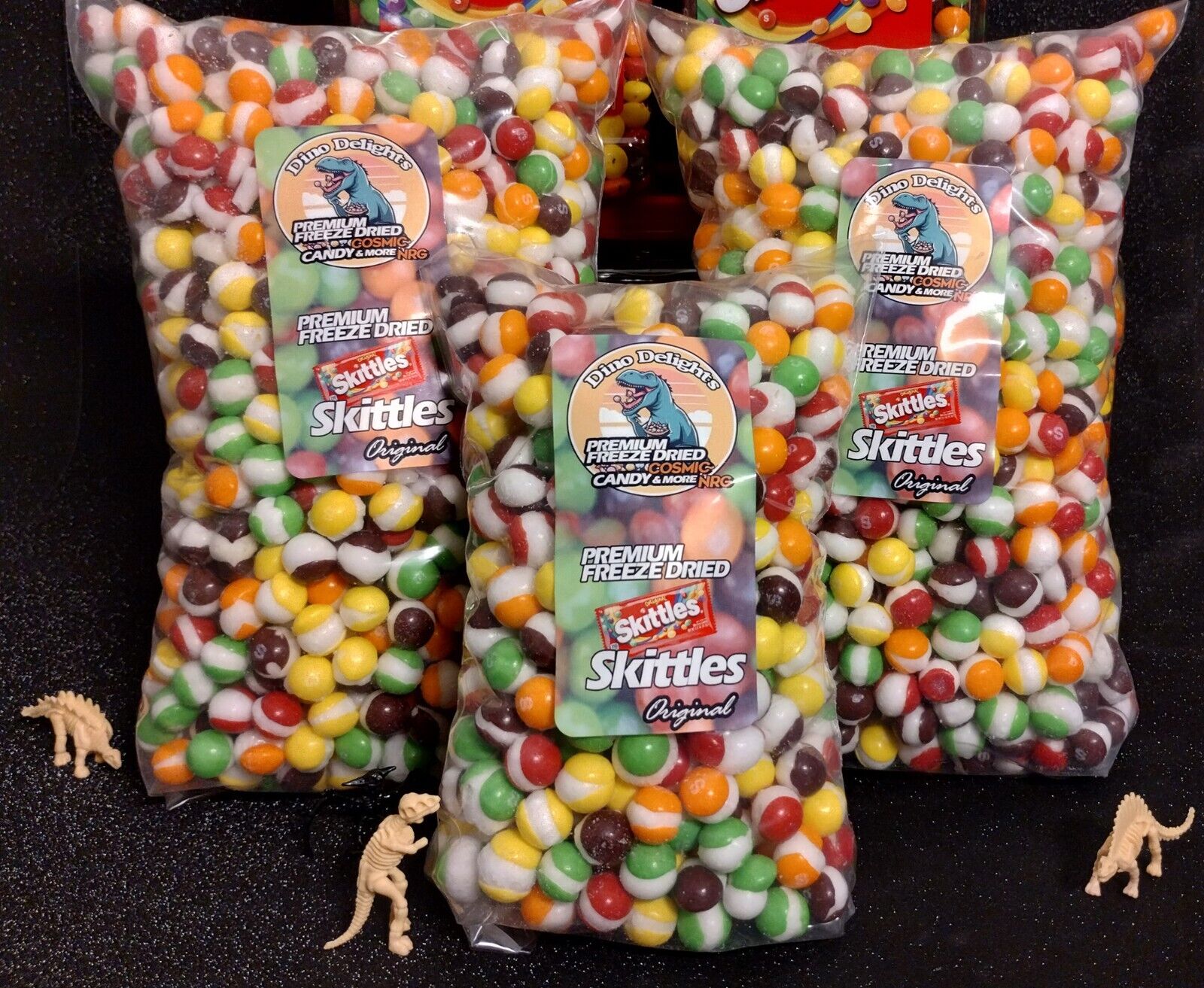 ✌FREEZE-DRIED✌SKITTLEZ * FREE *SAMPLES *EVERY*ORDER! F.D. CANDY!🦖Dino-Delites🦖