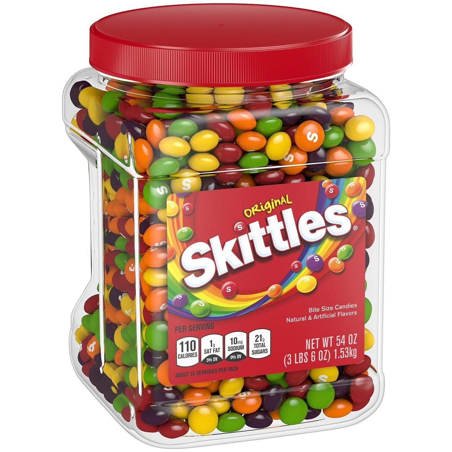 FOUR (4)🔥SKITTLEZ 54 oz Original Fruity Chewy Candy BULK candies HUGE container