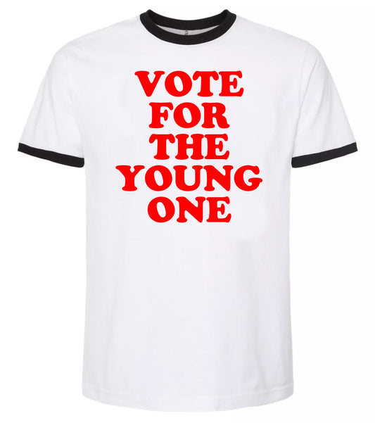 VOTE FOR THE YOUNG ONE Funny President debate speech new BIDEN VS TRUMP SHIRT