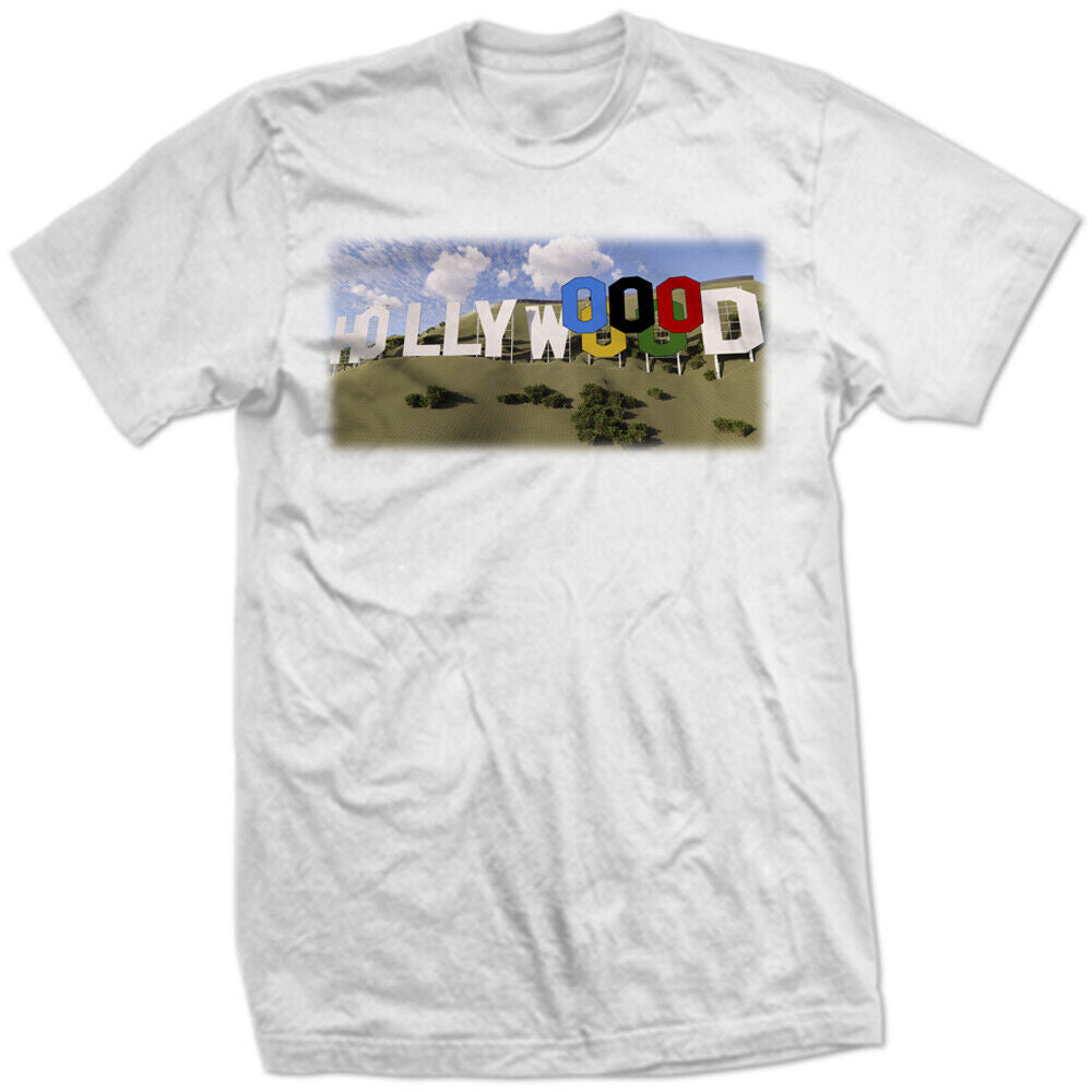 THE HOLLYWOOD SIGN OLYMPIC RINGS 2024 Mount Lee USA Olympics Tribute new SHIRT