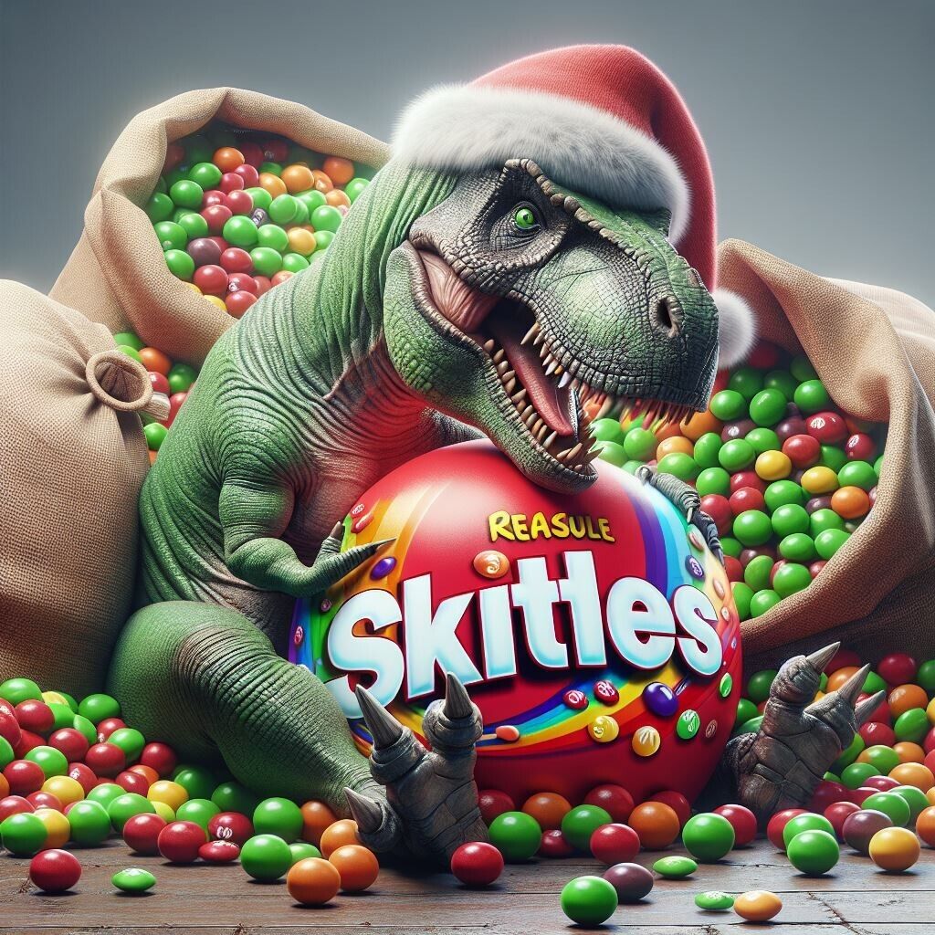 Dino-Delites🦖 Made Daily To Order Freeze Dried ORIGINAL SKITTLEZ 54oz Container