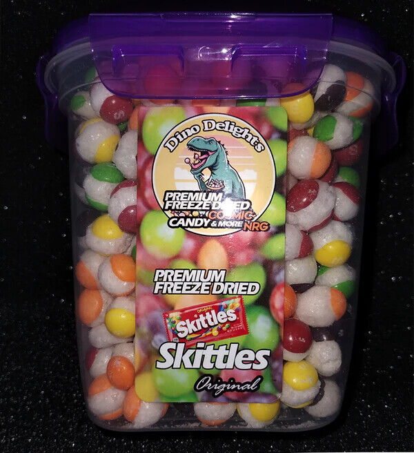 Freeze-Dried SKITTLEZ-FREE FREEZE DRIED CANDY SAMPLES EACH ORDER🦖Dino-Delites🦖