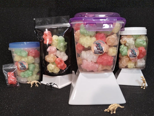 FREEZE DRIED PUFFS- ORIGINAL - OZ - LBS✌*GUMMY WORMS*🦖BEARS CRISPY AIRY FLUFFY