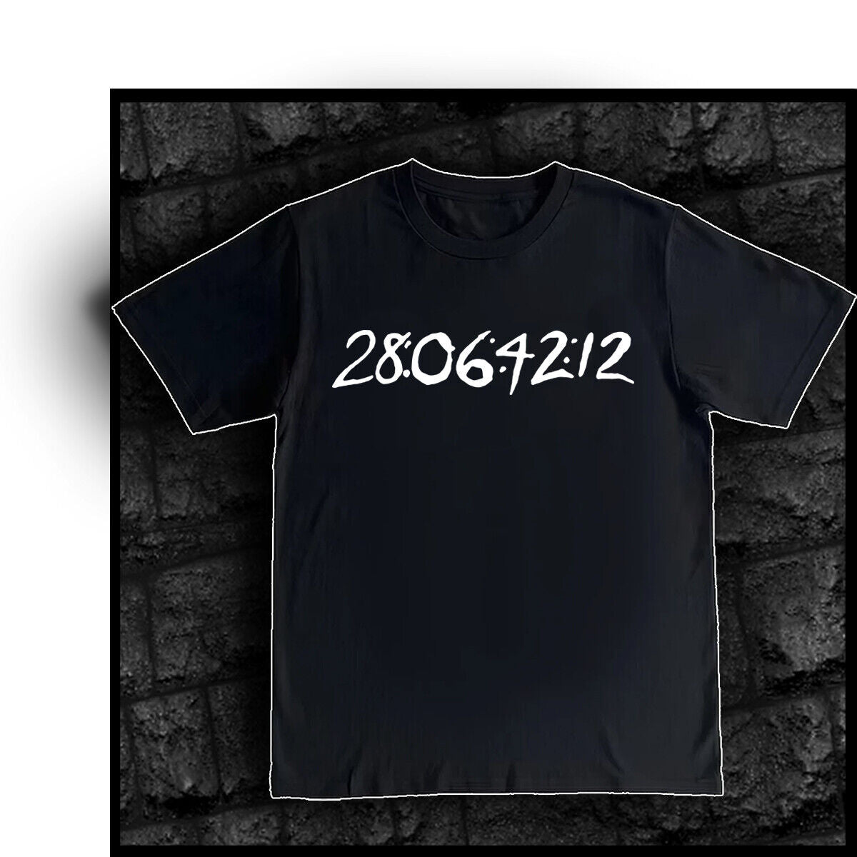 DONNIE DARKO "The End Of the World" Numbers 28:06:42:12 Donnie's Arm RARE SHIRT