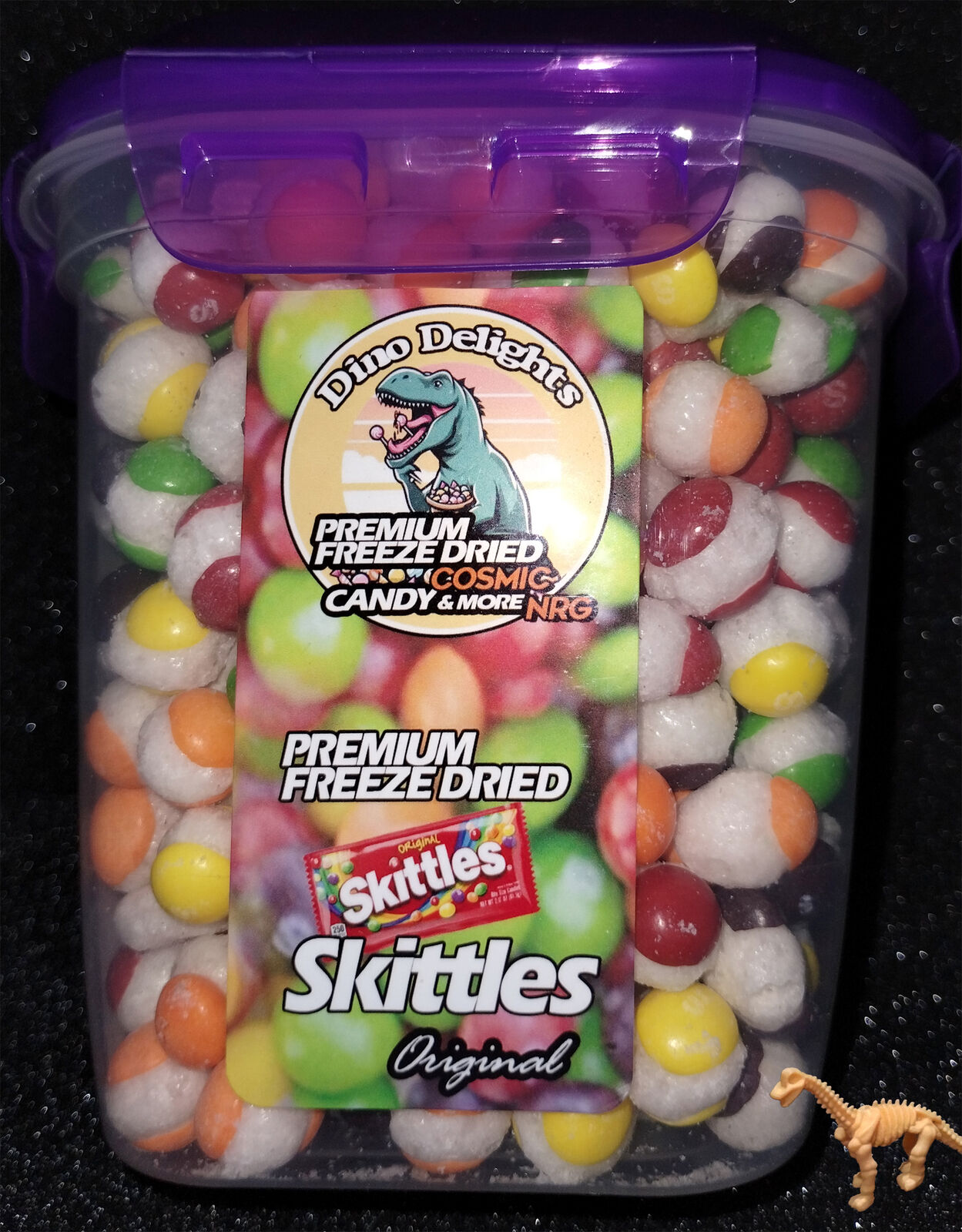 Freeze Dried SKITTLEZ SATISFACTION GUARANTEED! Returns accepted! Fresh 54oz Jar