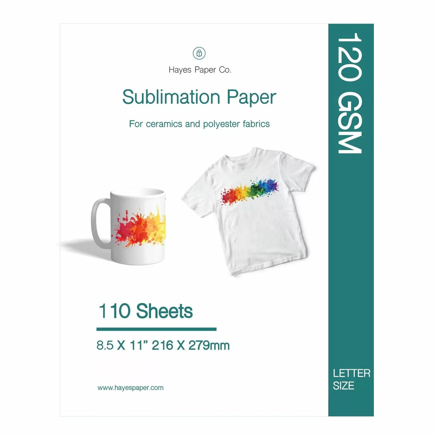 Sublimation 120 GSM Heat Press Paper 110 sheets Ideal for Mugs and T-shirts NEW