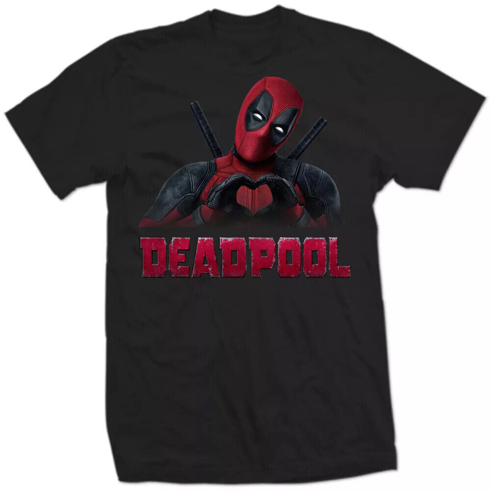 T-SHIRT Heart Love DEADPOOL & WOLVERINE Comic Book Movie Dead Pool marvel Top