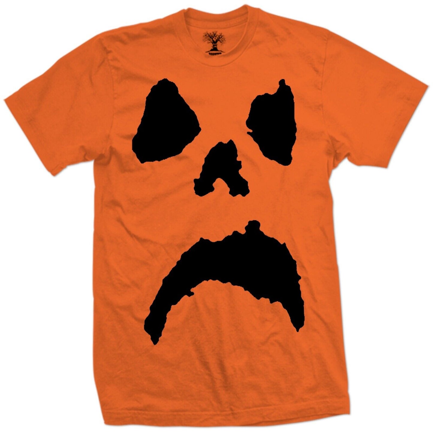 🎃HAUNTED MOUND HALLOWEEN Frown Face Logo Misfits Fiend Club Skull Pumpkin Shirt