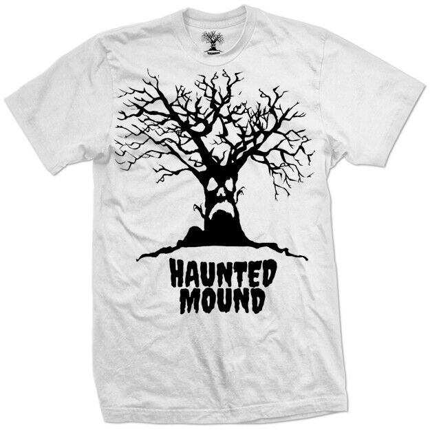 🎃RARE Official New HAUNTED MOUND TREE FROWN FACE LOGO SHIRT RAP Music Sematary