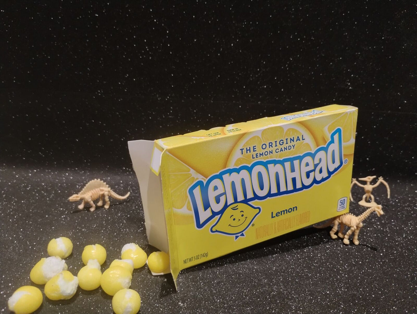 FREEZE DRIED PREMIUM LEMONHEADS 5 Oz *RESEALED* IN *ORIGINAL* 5 OZ BOX* Candy🦖