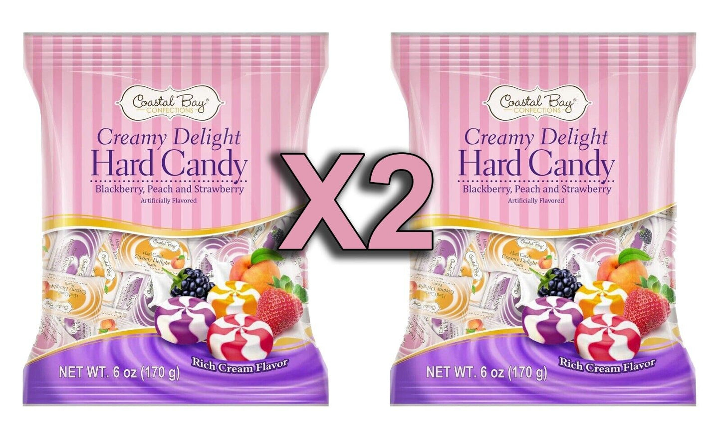 Creamy Delight Hard Candy TWO 6oz BAGS Lot of 2 Cream Savers Bag Candies FRESH