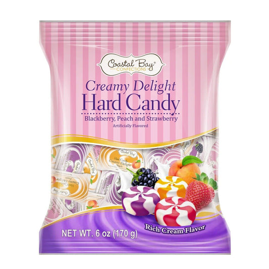 Creamy Delight Hard Candy Bag Coastal Bay 6oz bag Cream Savers Yummie  New style