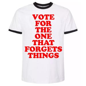 VOTE FOR THE ONE THAT FORGETS THINGS SENIOR FUNNY PRESIDENT TRUMP VS BIDEN SHIRT