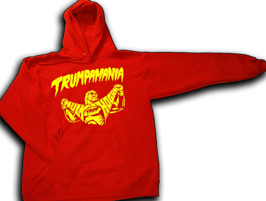 Hulk Hogan text TRuMP PRESiDENTIAL TRuMPMANIA ReTRO HULK HOGAN Old School new Red HOODIE ToP shirt