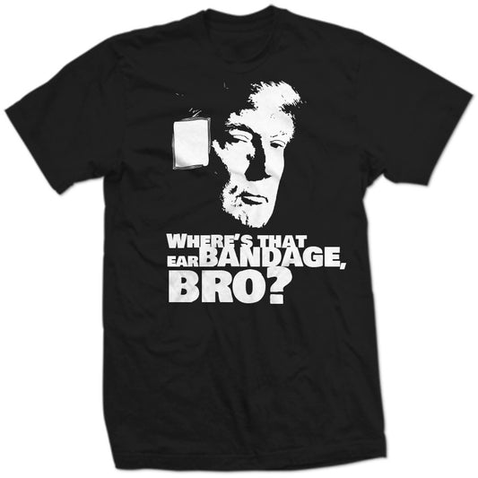 Hulk Hogan U MAD BRO? TRuMP PRESiDENTIAL TRuMPMANIA ReTRO Internet Funny Viral Meme Are You Mad?! Angry Shoot Ear Bandage Trumpamania SHIRT