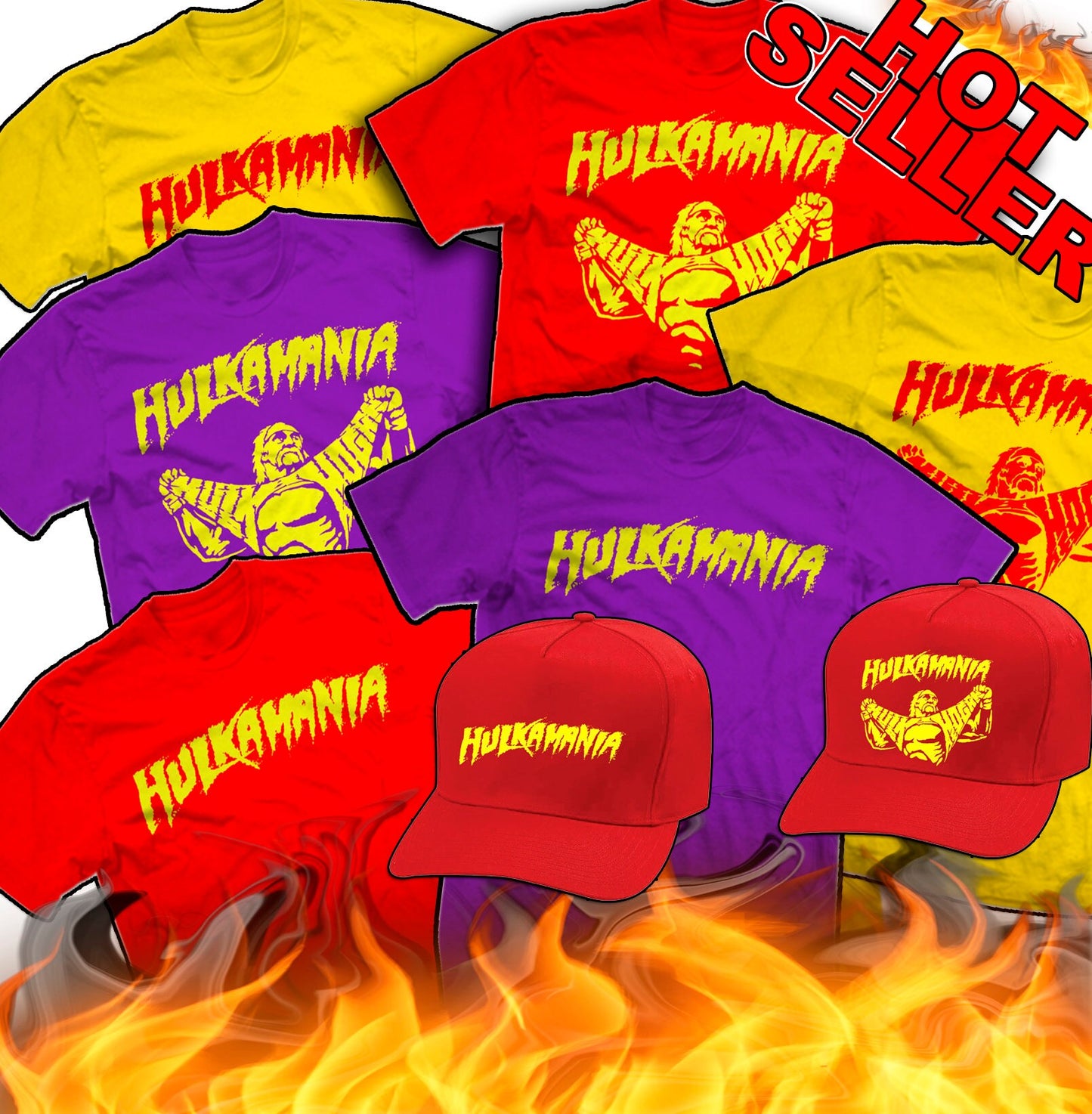 TRUMPSTACHE with Hulk Hogan Mustache & Bandana TRUMPaMANIA PRESiDENTIAL TRuMPMANIA ReTRO HULK HOgAN Old School new Red WRESTLEMaNIA SHIRT