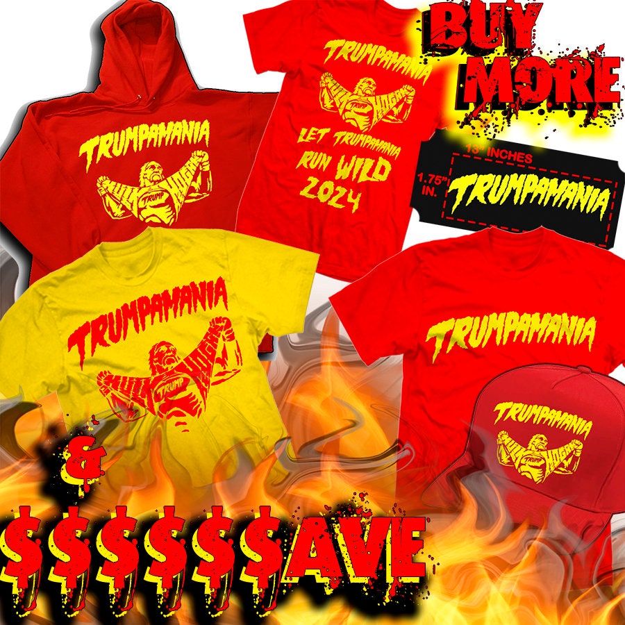 2024 "Let the Trumpites Run Wild '24" Trumpmania Hulk Hogan Trumpamania Trump Funny Presidential Retro Old School New Red Trumpite Shirt