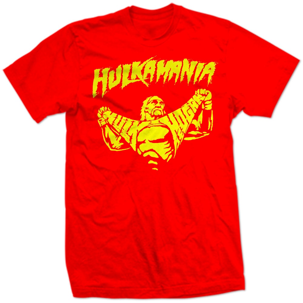 HULKAMANIA Hulk Hogan RIPPING R|Y TRuMP PRESiDENTIAL ReTRO Old School new Red Wrestlemania wrestling Trumpite Trumpamania Funny SHIRT