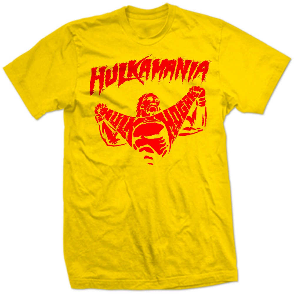 HULKAMANIA Hulk Hogan RIPPING Y|R TRuMP PRESiDENTIAL ReTRO Old School new Red Wrestlemania wrestling Trumpite Trumpamania Funny SHIRT