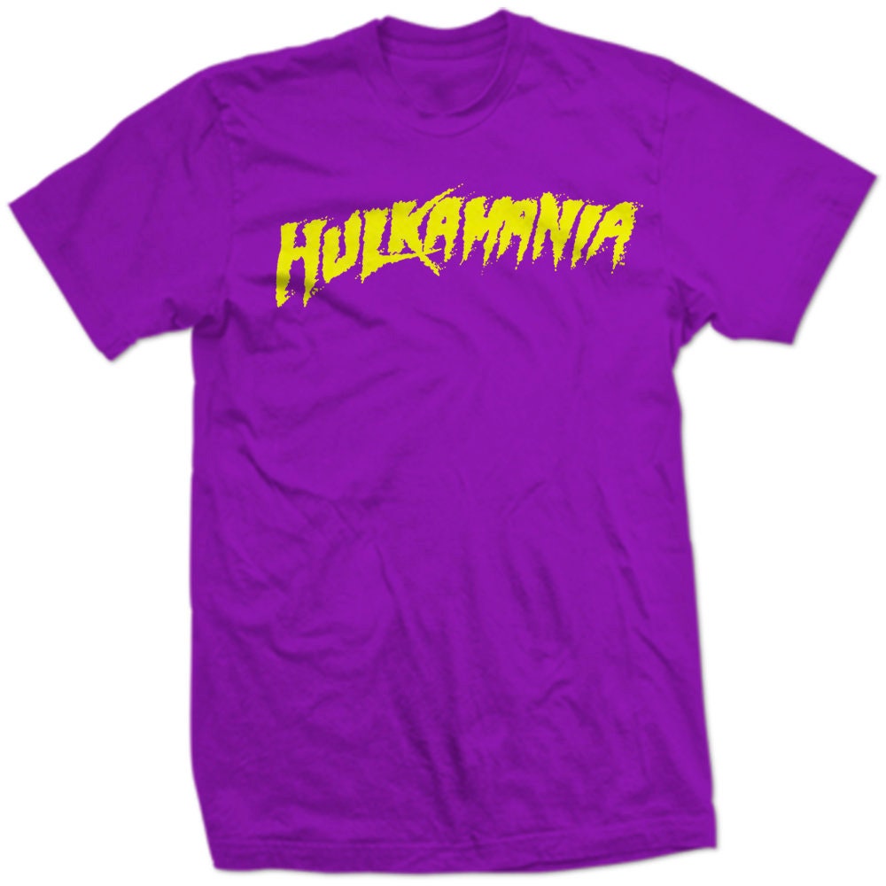 HULKAMANIA Hulk Hogan TEXT p|y Wrestling TRuMP PRESiDENTIAL wwf wwe fighting public debate TRuMPMANIA ReTRO Old School election SHIRT