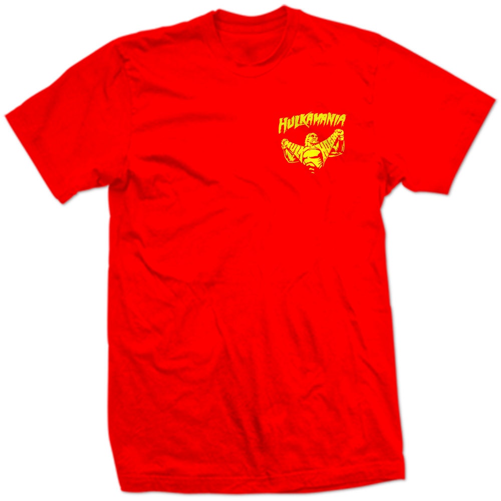 HULKAMANIA Business Tee Chest Pocket Logo Hulk Hogan RIPPING R|Y TRuMP PRESiDENTIAL ReTRO Red Wrestlemania wrestling Trumpamania Funny SHIRT