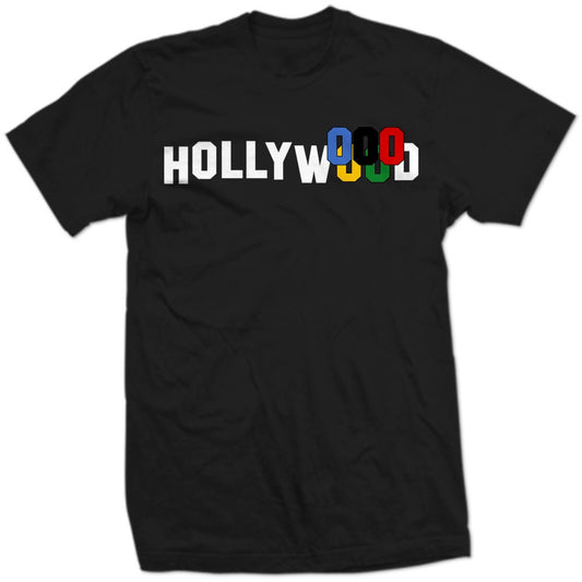 ThE HoLLYOOD SiGN LeTTeRS OLYMPC RiNGS USA Olympics CALIFoRNIA CA athlete athletes events top event Simone Biles Tom Cruise Graphic SHiRT